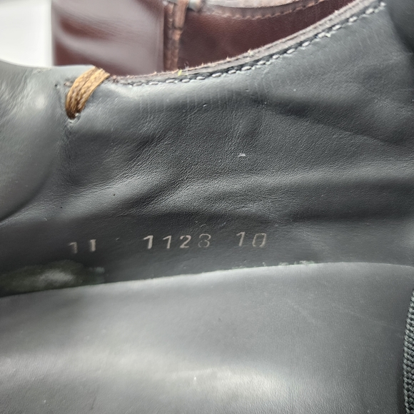 Prada Leather Square Toe Oxfords Men's Heavy duty! Prada Size 10 US 11 - Picture 6 of 9